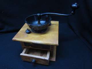  Coffee Mill Grinder Finger Joints & Cast Iron Works Great!  