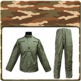 OD Green BDU Velcro Uniform [CL 02 DG] 01634  