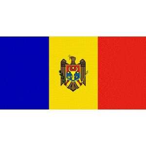  Moldova Flag 6 inch x 4 inch Window Cling