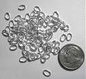 GREAT DESIGN ELEMENTS. 100 PIECE LOT STERLING SILVER PLATED 20 GAUGE 