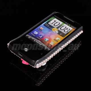 BLING RHINESTONE CASE COVER FOR HTC LEGEND G6 02  