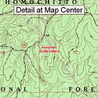   Map   Homochitto, Mississippi (Folded/Waterproof)