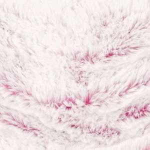  60 Wide Minky Cuddle Frosted Eyelash Baby Pink/White 