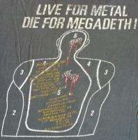 MEGADETH Vintage Concert SHIRT 80s TOUR T RARE ORIGINAL 1986 Kill For 