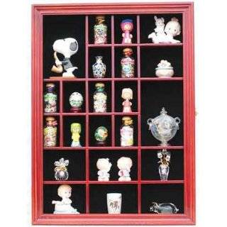 Small Wall Curio Cabinet / Miniature Thimble Display Case Shadow Box 