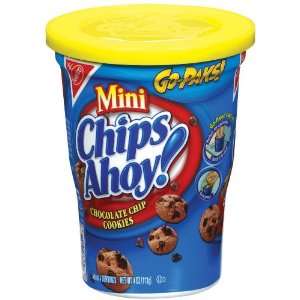 Chips Ahoy Mini Chocolate Chip Cookies, Go Paks, 4 oz (Pack 12 