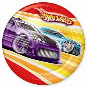  Hot Wheels Dinner Plates Party Supplies: Toys & Games