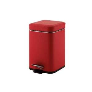  Gedy 2209 06 Square Red Waste Bin With Pedal 2209 06
