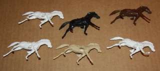 MARX 173 Toy Soldiers HUGE MIXED VINTAGE LOT Civil War Horses CAVALRY 