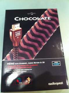 AudioQuest Indulgence Series CHOCOLATE 1M 1 Meter 3 .3 Ft HDMI Cable 