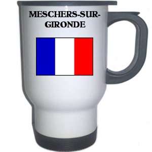  France   MESCHERS SUR GIRONDE White Stainless Steel Mug 