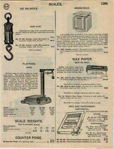 1948 Howe Platform Scale Iron Clad Ice Balance ad  