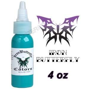  Iron Butterfly Tattoo Ink 4 OZ ROCABILLY GREEN New NR 