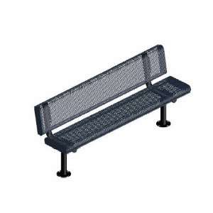  Webcoat Innovated Rolled Style 6Ft. Bench with Back, Small 