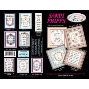   Cross Stitch Designs CD Rom Vol 8 Inspirational Sentiments Software