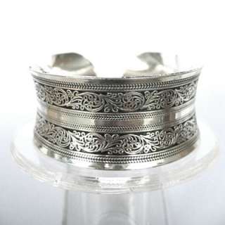 Free Shipping Exquisite tibet silver Carved Lucky bracelet  