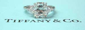 Tiffany & Co PLAT Lucida & Trillion Diamond Ring 2.74CT  