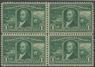 Mint NH Block US Louisiana Purchase Expo 1 Cent Stamps Sc 323 Robert 