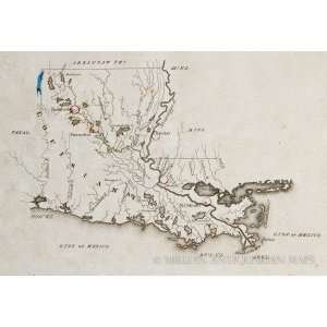  Drury Map of Louisiana (1822)