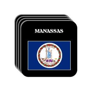  US State Flag   MANASSAS, Virginia (VA) Set of 4 Mini 