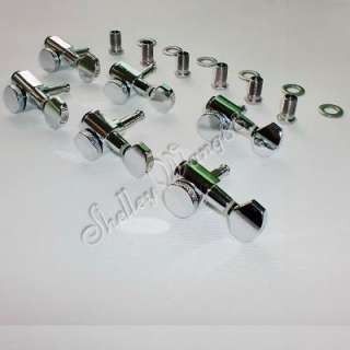 Locking Tuner Pegs, Fits Fender,6 inline, Chrome New  