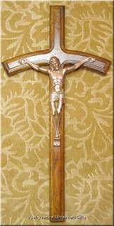 Ukrainian Carved Wooden Wall Cross Crucifix with JESUS  