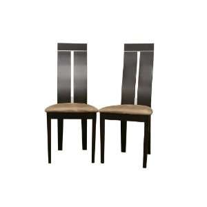  Magness Dark Brown Modern Dining Chair (Set of 2): Home 