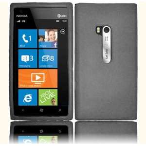  Gray Silicone Jelly Skin Case Cover for Nokia Lumia 900 