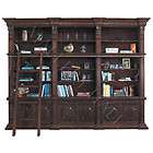 Jameson Library Wall Unit Rolling Ladder Carvings
