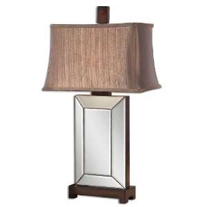  Uttermost 32 Inch Jeron Table Lamp In Beveled Mirrors w 