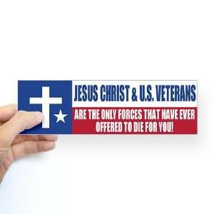  Jesus Veterans Sticker Bumper Military Bumper Sticker by 