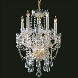  Bohemian 5 Light Candle Chandelier Finish Polished Brass 