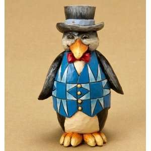  Jim Shore Minature Mini Penguin with Top Hat Everything 