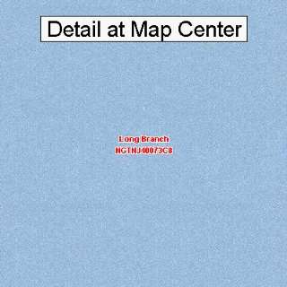  USGS Topographic Quadrangle Map   Long Branch, New Jersey 