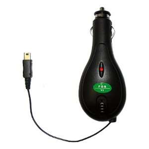  Premium Retractable Car Charger For Blackberry Pearl 8100 