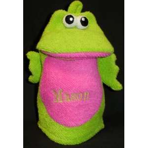  Toddlers Bath Puppet and Sponge   Green Frog Baby