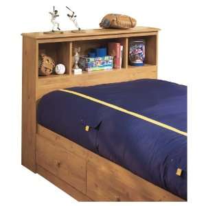 Little Treasures Country Twin Bookcase Headboard in Country Pine 