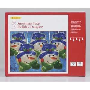  5 Snowman Face Holiday Danglers (21416 73A)