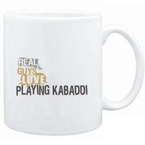   Mug White  Real guys love playing Kabaddi  Sports: Sports & Outdoors