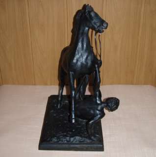 Soviet Russian cast iron statue HORSE Kusa Kasli USSR  