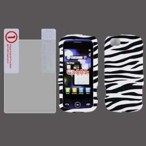 LG Sentio GS505 Premium Design Black White Zebra Hard Protector Case 
