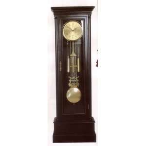  Karis Sophisticated Black Finish Grandfather Clock: Home 