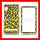 Gold Leopard Talon Cell Phone Faceplate Cover Case for Motorola A855 