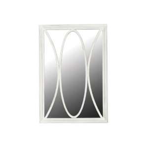  Kenroy Home Portico Wall Mirror   White Distressed Finish 