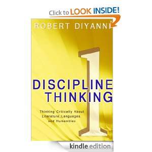 Discipline Thinking 1 Thinking Critically About Literature, Languages 