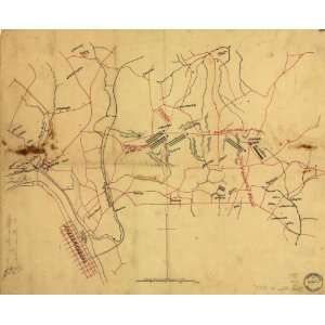  Civil War map Landowners Virginia, Fredericksburg