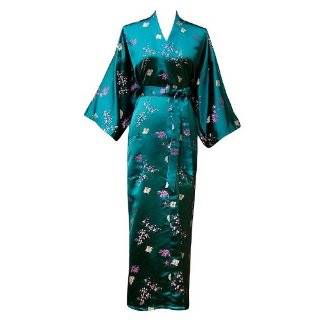 Kimono Robe   Brocade Mini Cherry Blossom & Bamboo (Long)