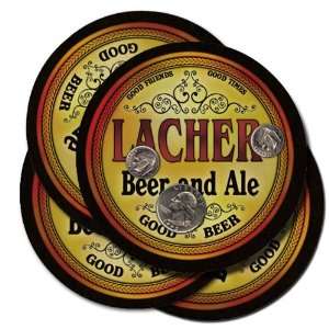  LACHER Family Name Beer & Ale Coasters: Everything Else