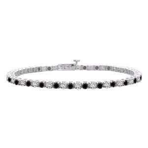  14K White Gold 7 ct KLM Diamond Tennis Bracelet Jewelry