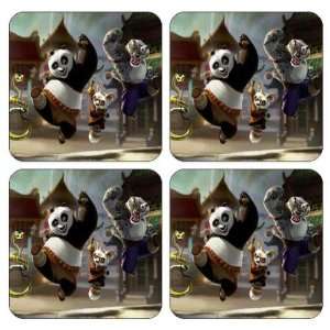 Kung Fu Panda Coasters, (set of 4) Brand New